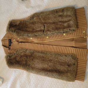 Jones New York faux fur vest